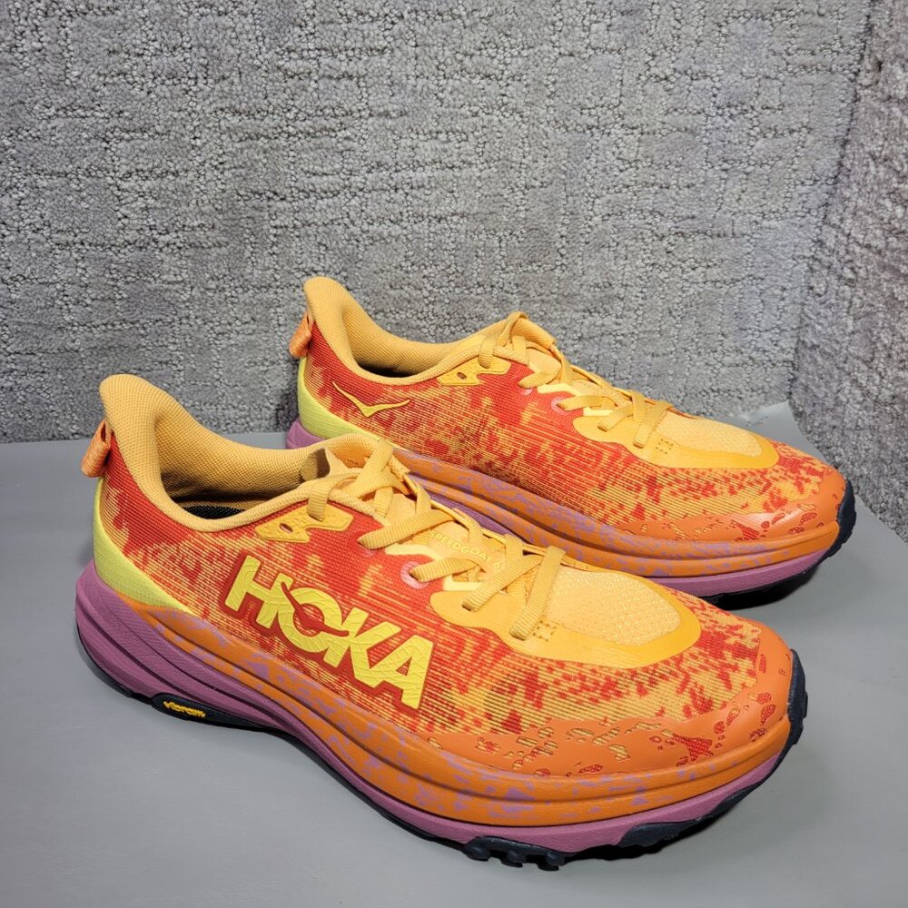 Hoka One One Speedgoat 6 Womens Size US 9.5B Sherbet Beet Root Running Shoes - Picture 7 of 13